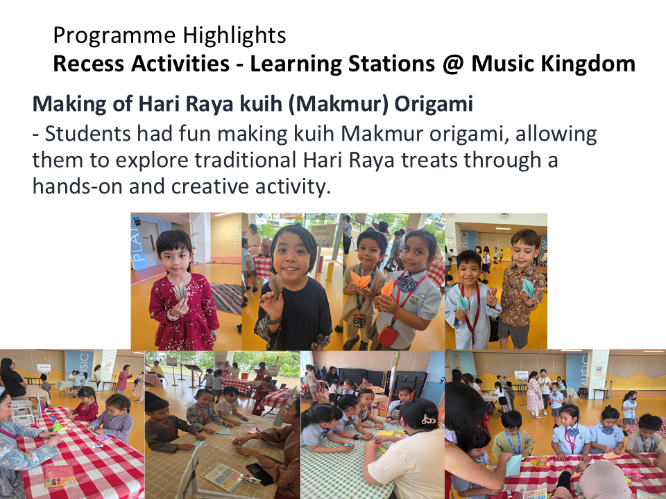 Hari Raya Recess Activities